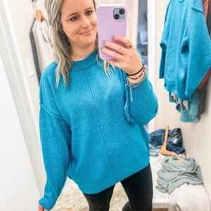 Cozy N Classy Sweater - Lt Teal